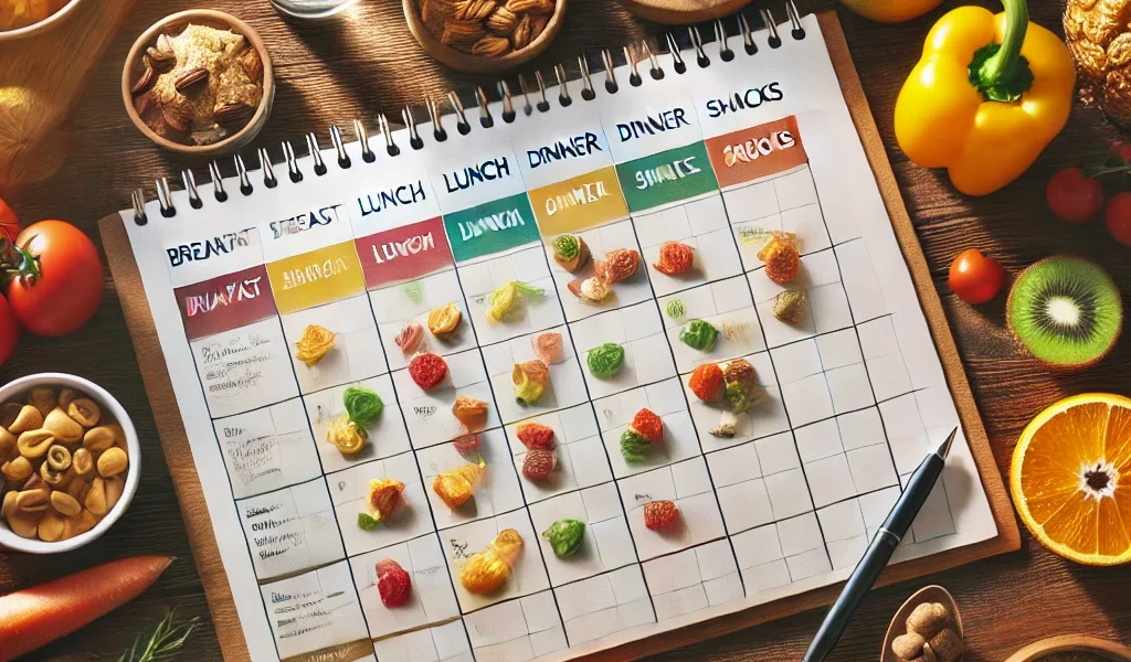 Come organizzare un menu settimanale sano