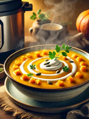 crema di zucca ungherese e zenzero