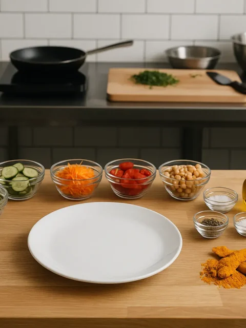 mise en place in cucina